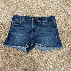 stretch shortie short jean shorts